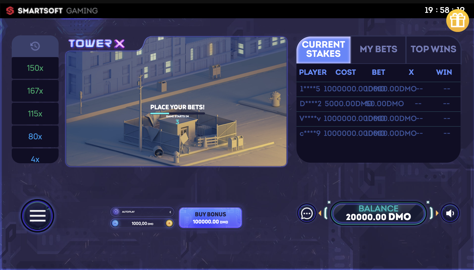 Tower X Game Demo Version